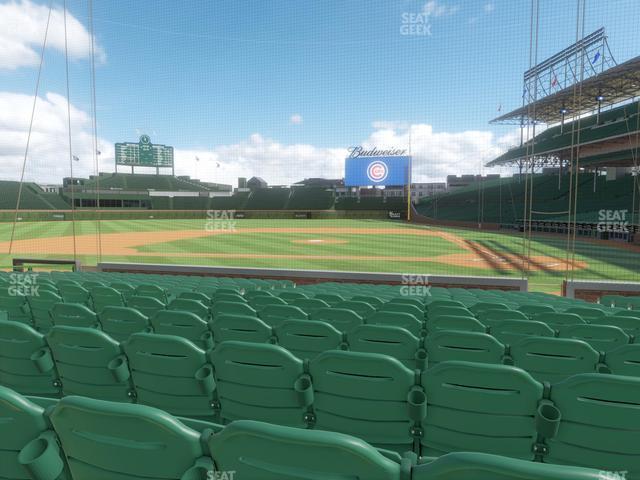 Seating view for Wrigley Field Section Club Box Home Plate 14