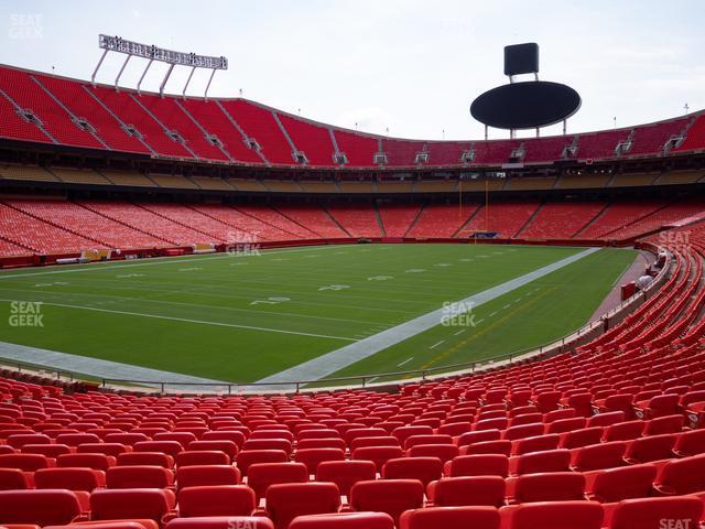 Seating view for GEHA Field at Arrowhead Stadium Section 125