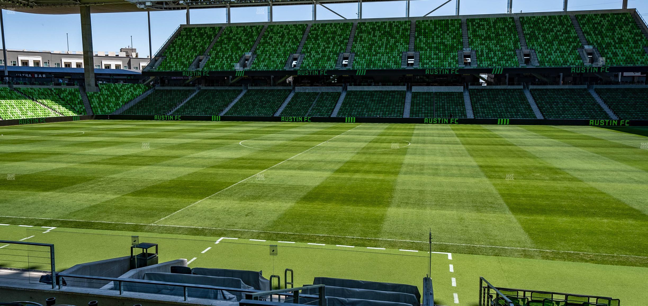 Seating view for Q2 Stadium Section Lexus Club 112