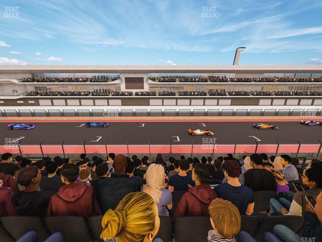 Seating view for Circuit of The Americas Section Main Grandstand Club Level 209