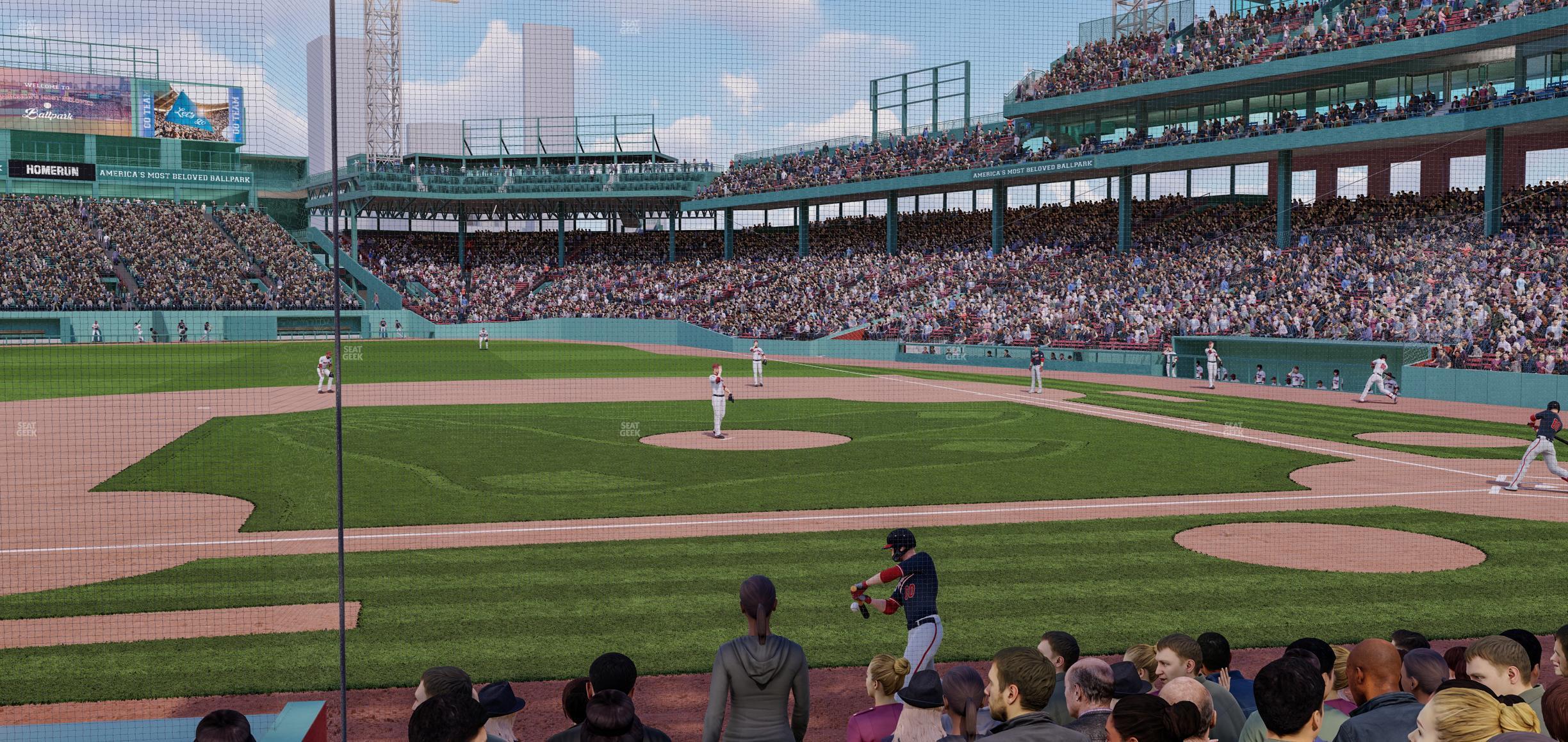 Seating view for Fenway Park Section Field Box 61