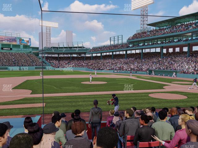 Seating view for Fenway Park Section Field Box 61