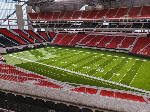 Seating view for Mercedes-Benz Stadium Section 232