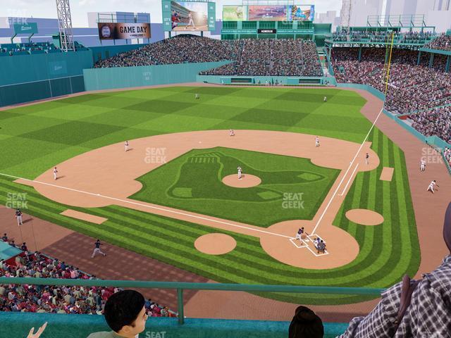 Seating view for Fenway Park Section Aura Club 5