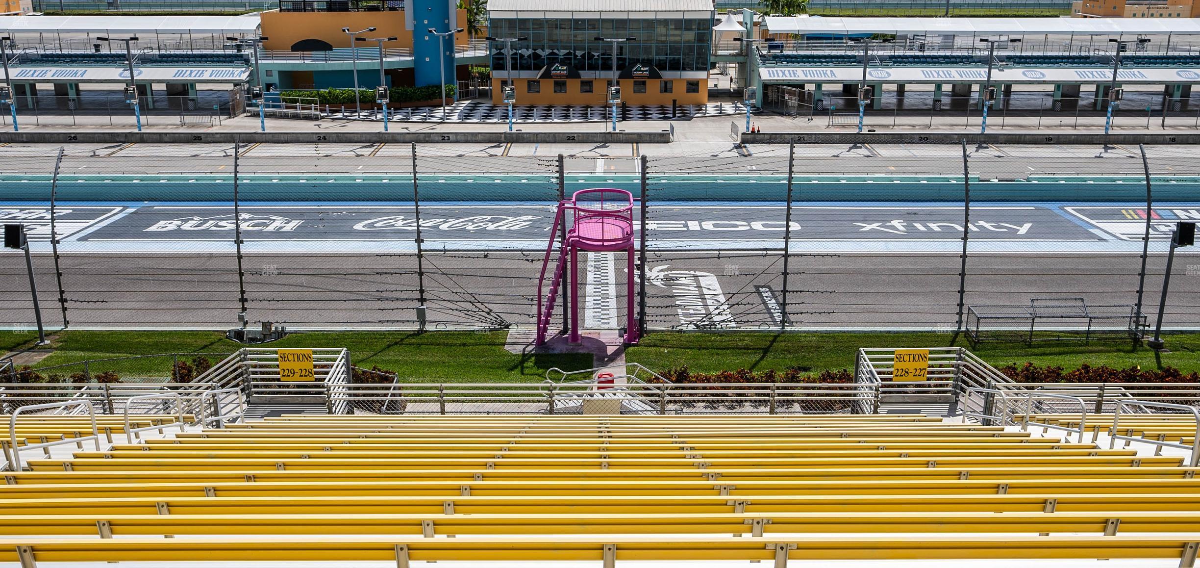 Seating view for Homestead-Miami Speedway Section 228