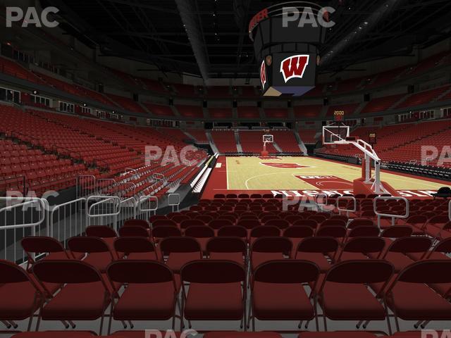 Seating view for Kohl Center Section 116