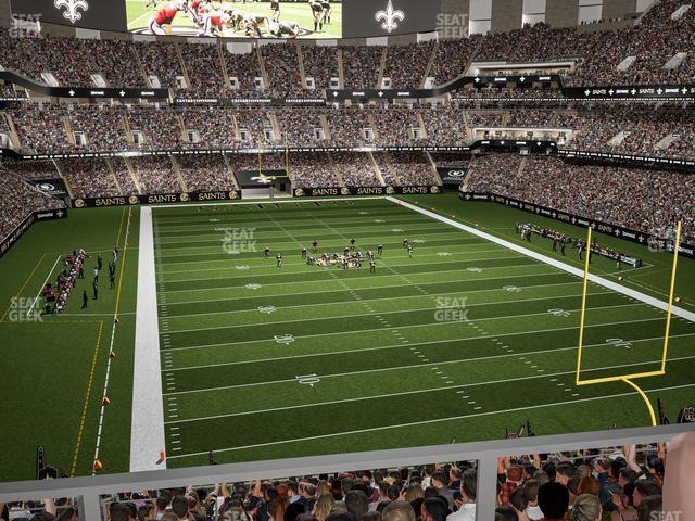 Seating view for Caesars Superdome Section Suite 304