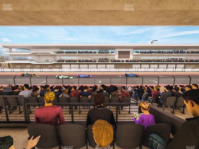 Seating view for Circuit of The Americas Section Main Grandstand Mezzanine 6 B