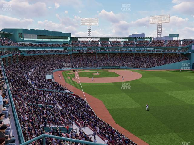 Seating view for Fenway Park Section Right Field Roof Deck Table 217