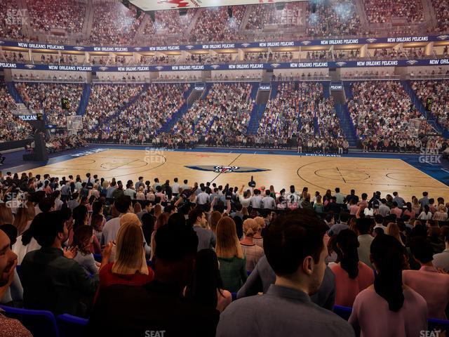 Seating view for Smoothie King Center Section 124