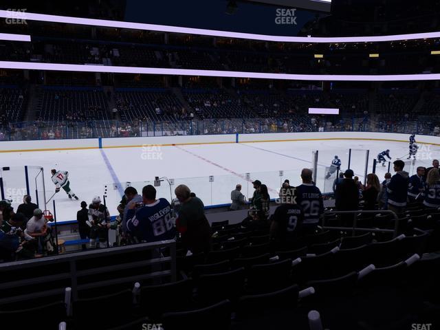 Seating view for Amalie Arena Section 102