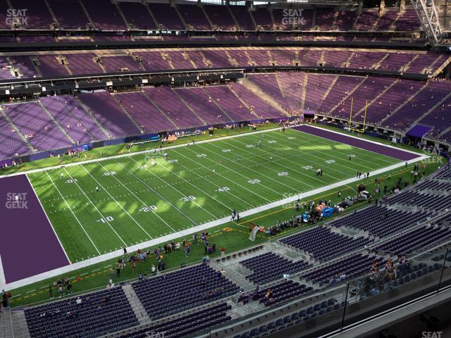 Seating view for U.S. Bank Stadium Section 345