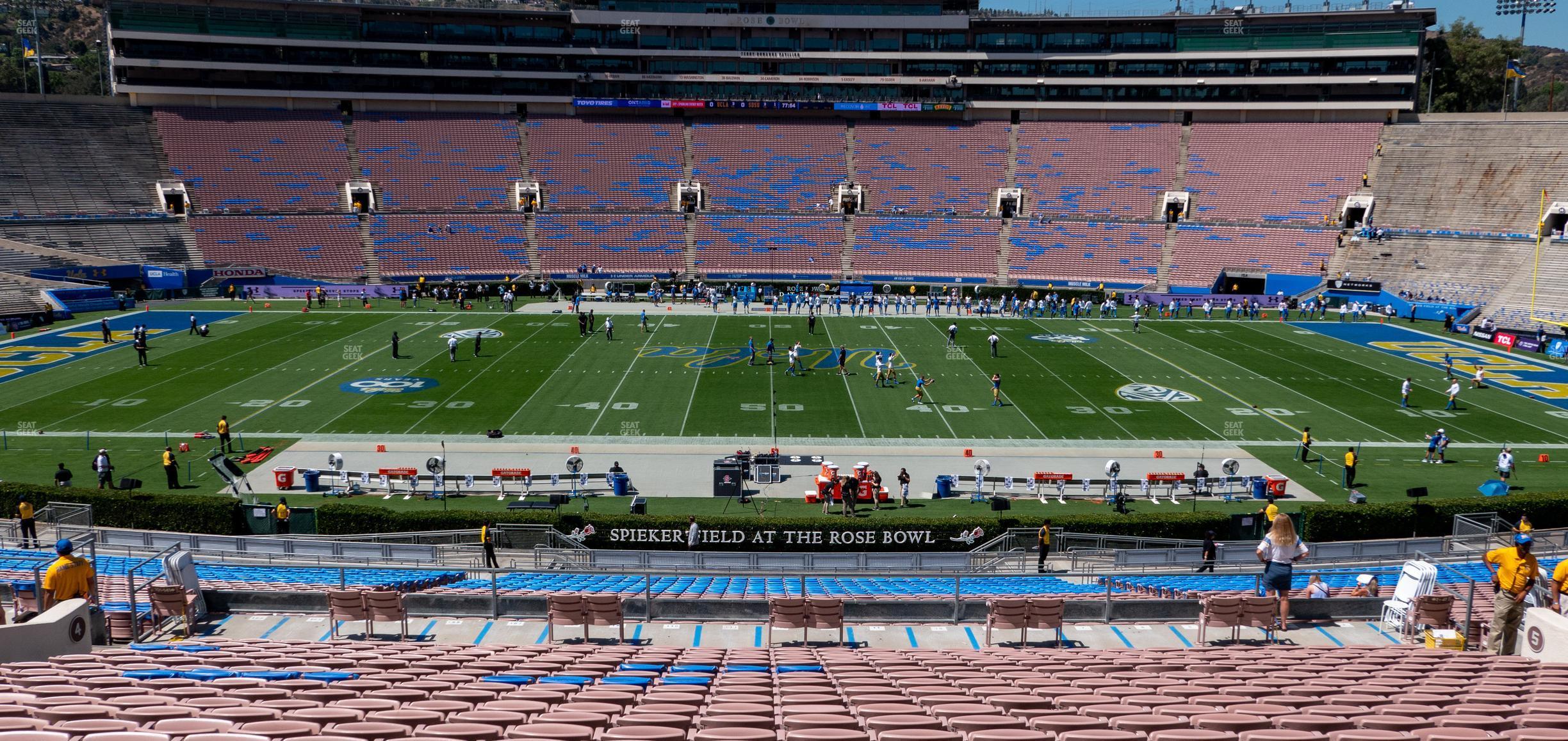 Seating view for Rose Bowl Stadium Section Upper 4