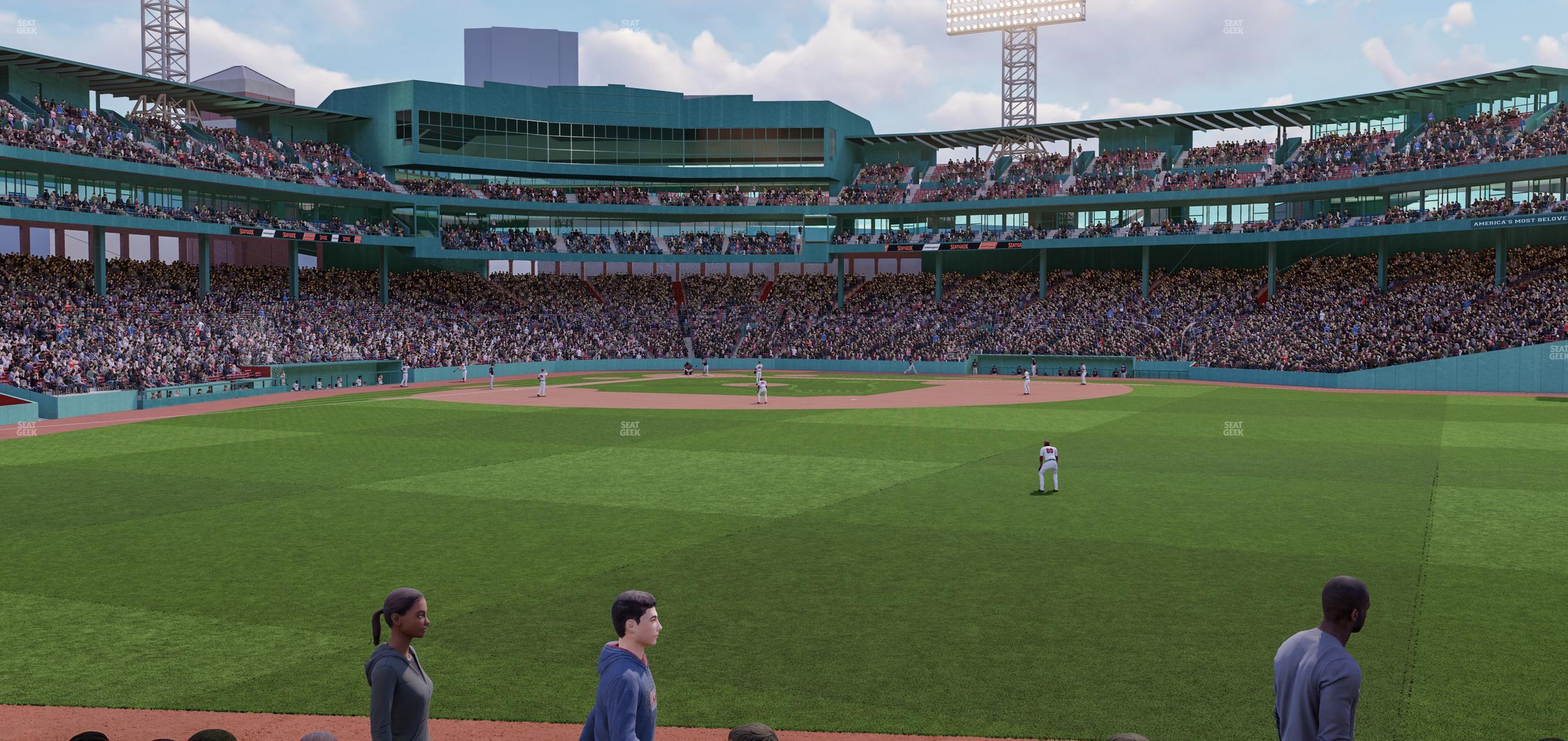 Seating view for Fenway Park Section Bleacher 40