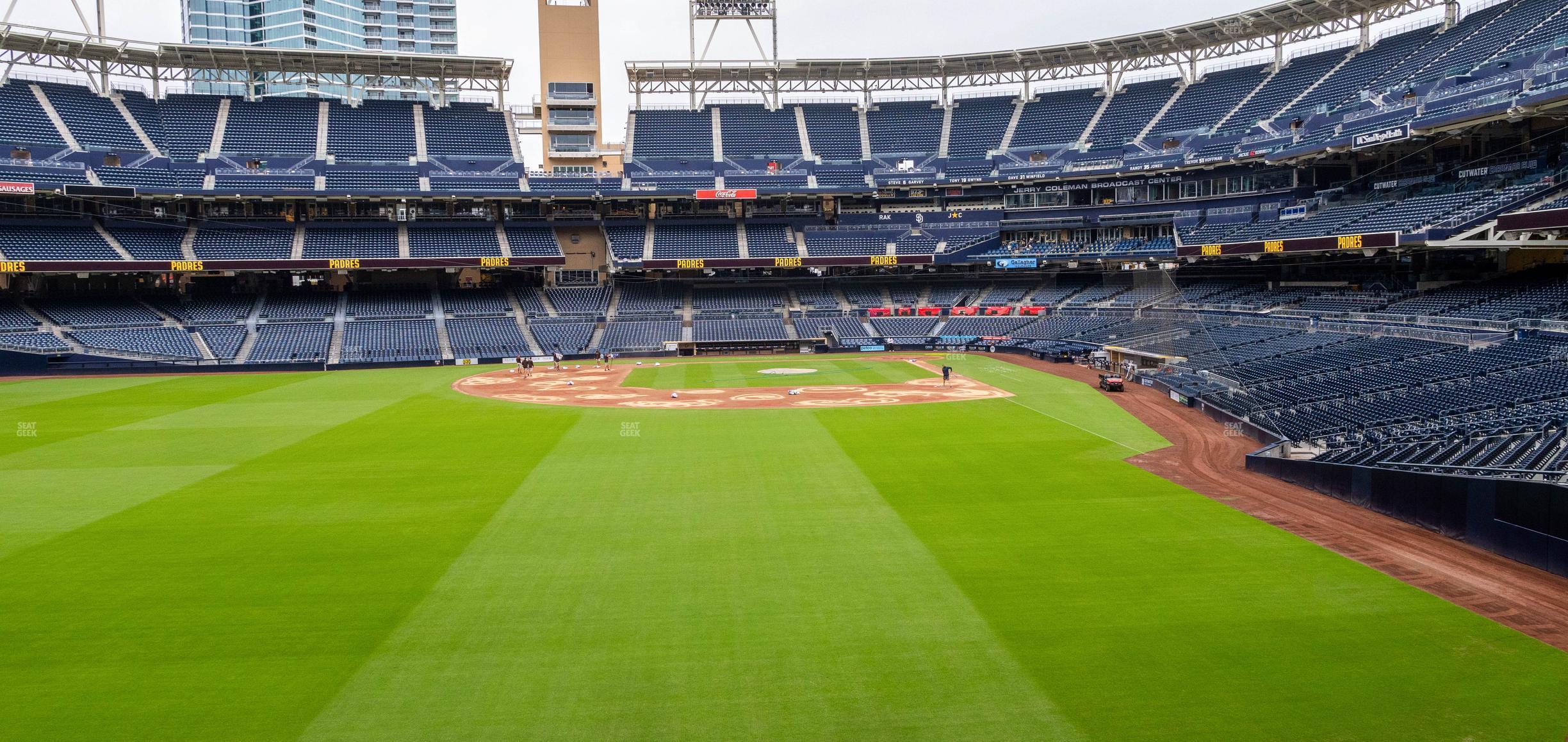 Seating view for Petco Park Section Left Field Rail Ada