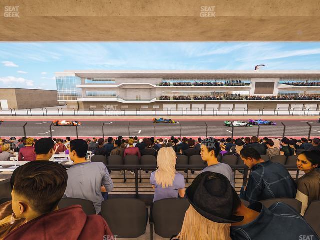 Seating view for Circuit of The Americas Section Main Grandstand Mezzanine 4 A