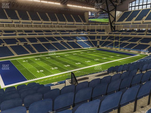 Seating view for Lucas Oil Stadium Section 445