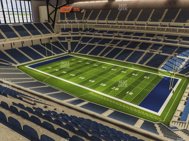 Seating view for Lucas Oil Stadium Section 635