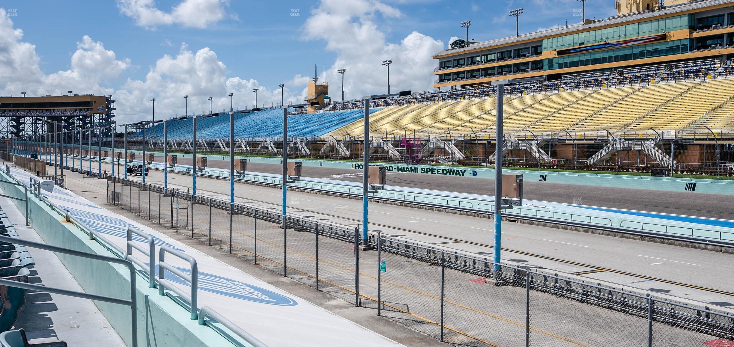 Seating view for Homestead-Miami Speedway Section Pit Road Cabana 21