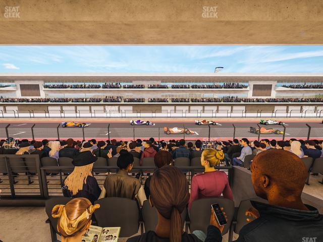 Seating view for Circuit of The Americas Section Main Grandstand Mezzanine 13 B