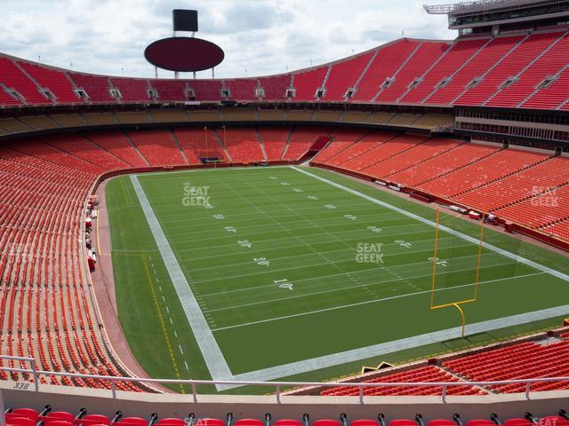 Seating view for GEHA Field at Arrowhead Stadium Section 338