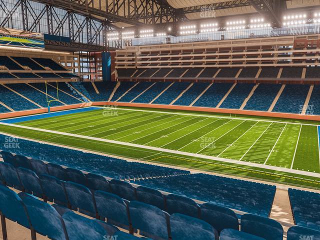 Seating view for Ford Field Section Club 234