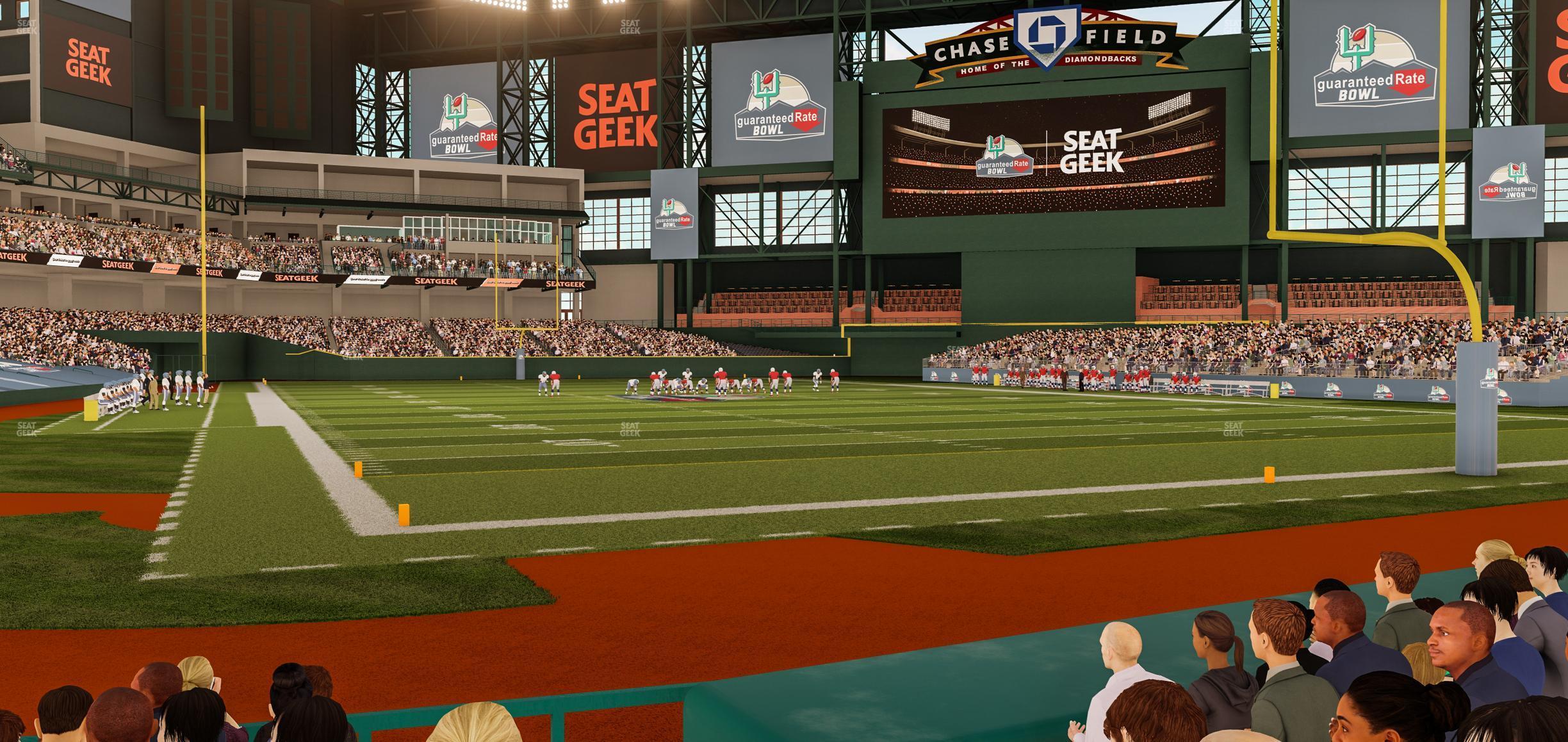 Seating view for Chase Field Section G