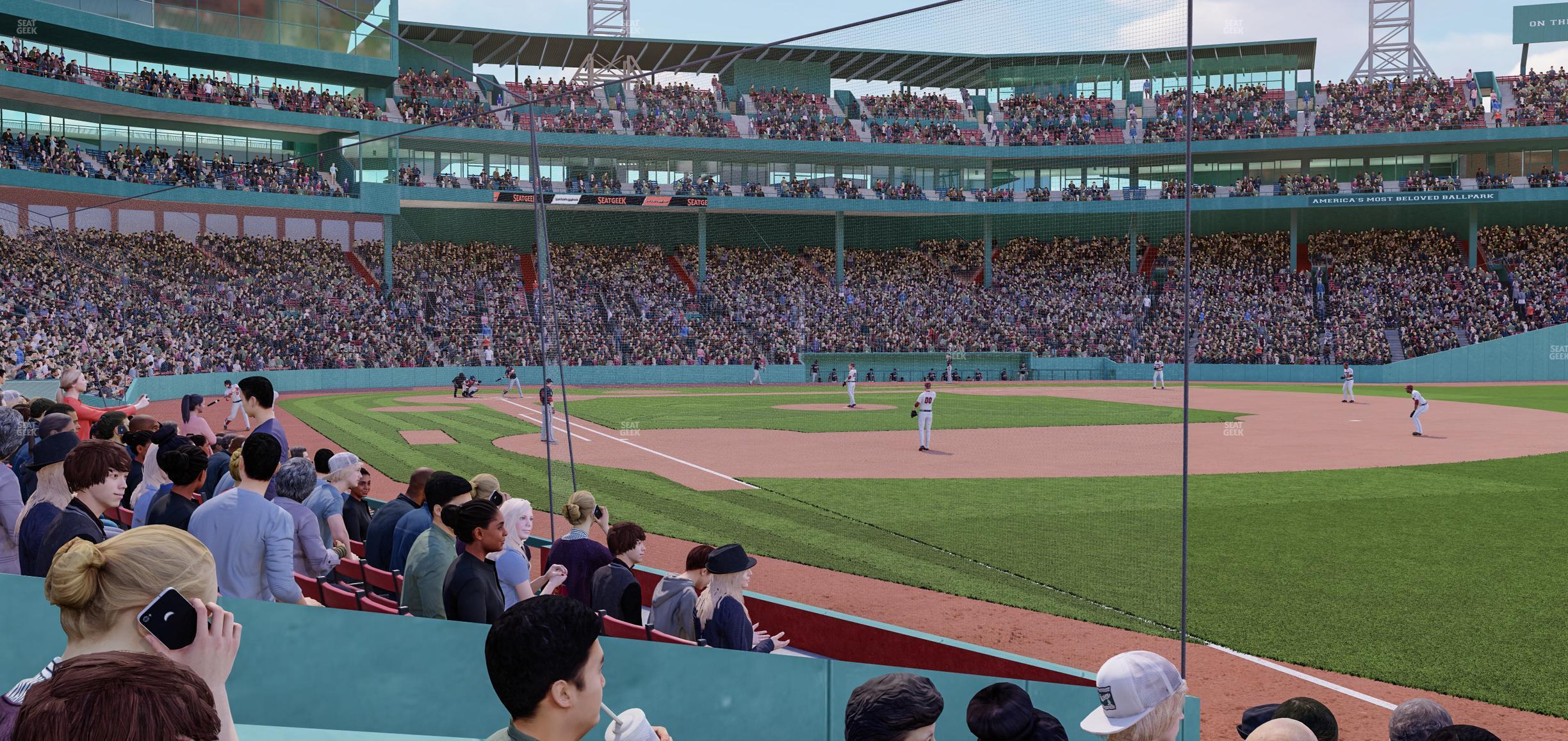 Seating view for Fenway Park Section Right Field Box 8