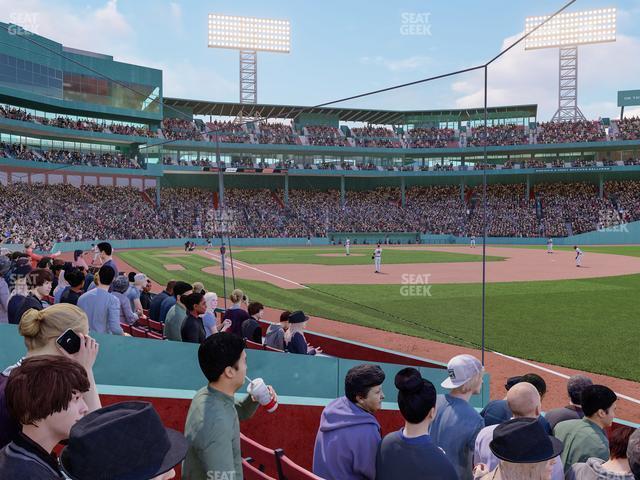 Seating view for Fenway Park Section Right Field Box 8