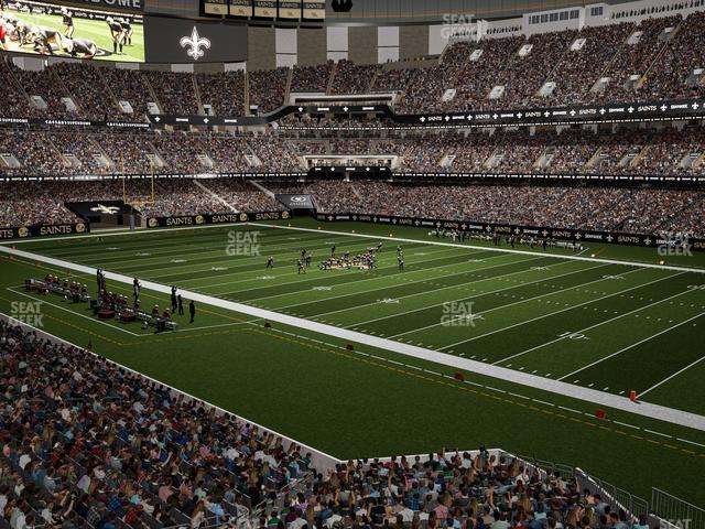 Seating view for Caesars Superdome Section 212 Wc