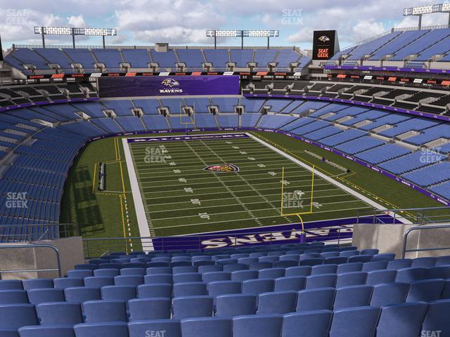 Seating view for M&T Bank Stadium Section 515