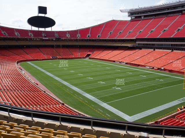 Seating view for GEHA Field at Arrowhead Stadium Section 240