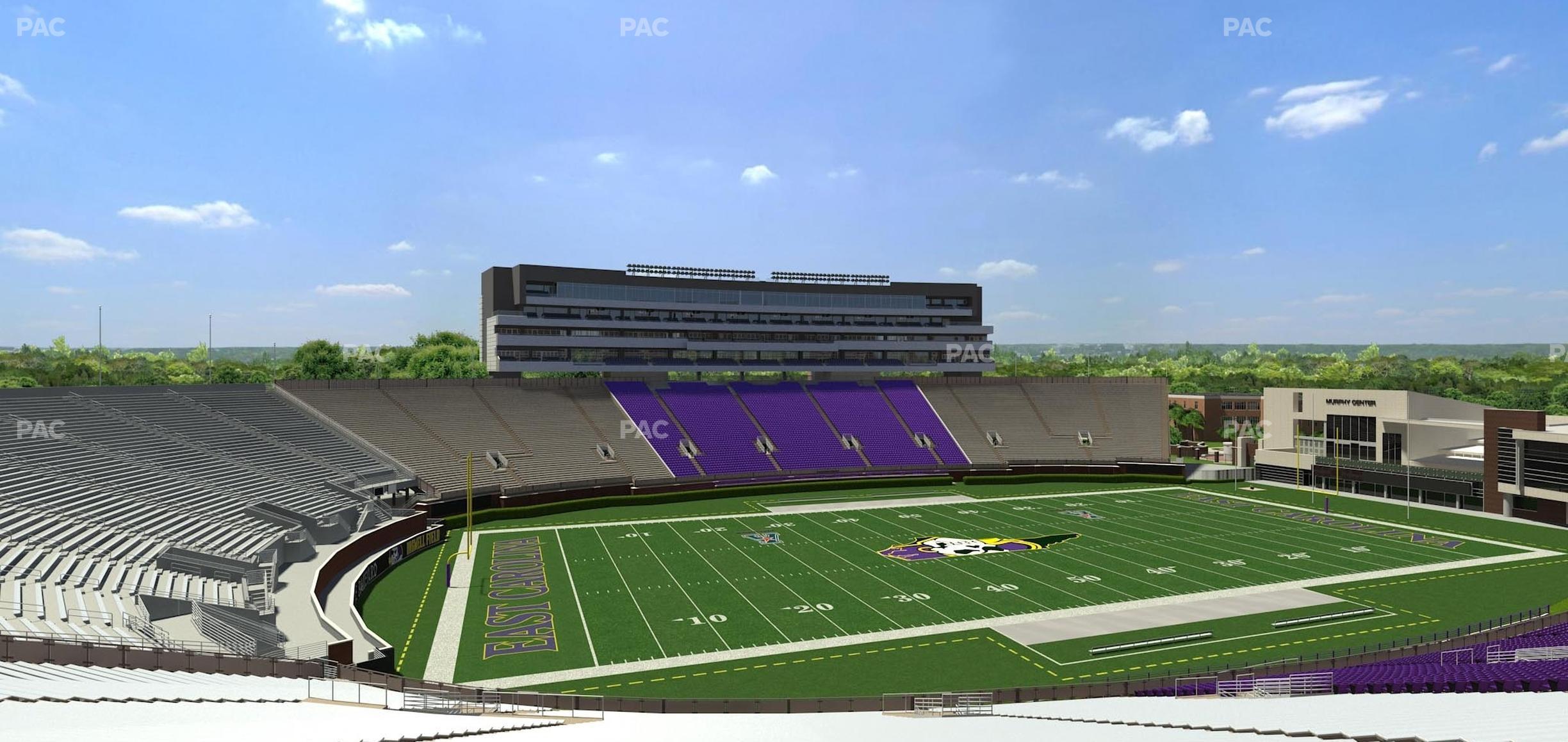 Seating view for Dowdy-Ficklen Stadium Section 20