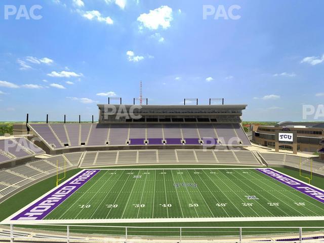 Seating view for Amon G. Carter Stadium Section 307