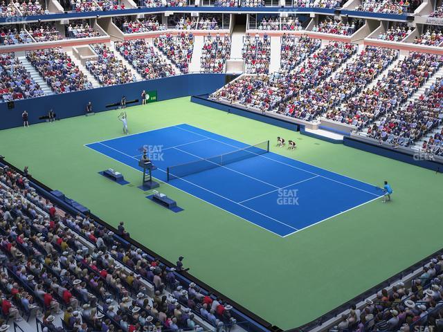 Seating view for Arthur Ashe Stadium Section 133