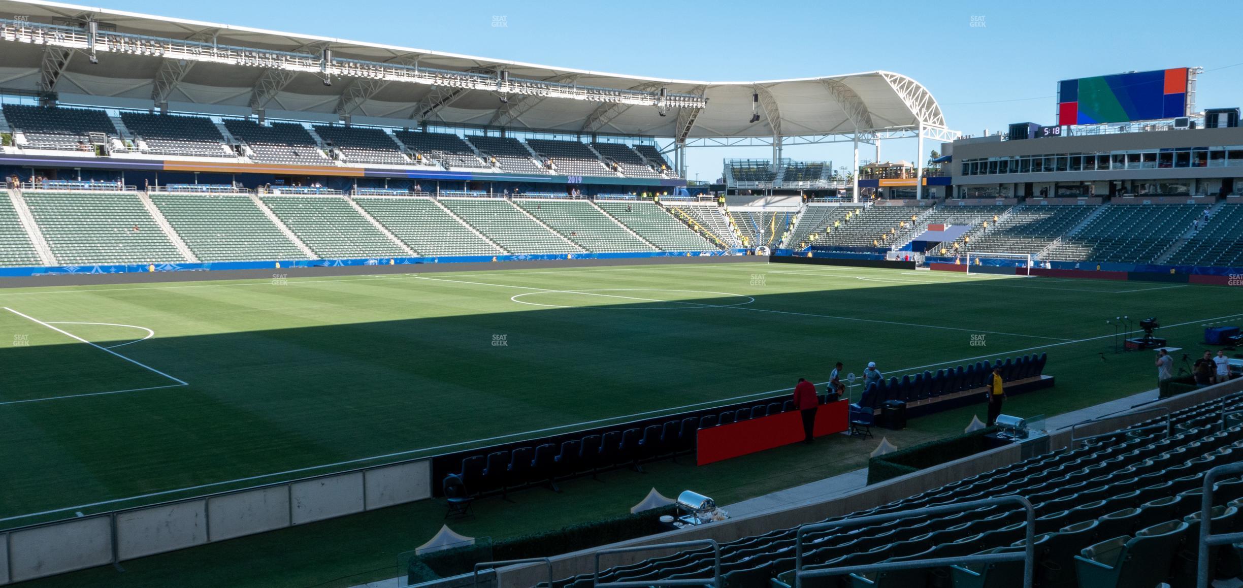 Seating view for Dignity Health Sports Park Section 115