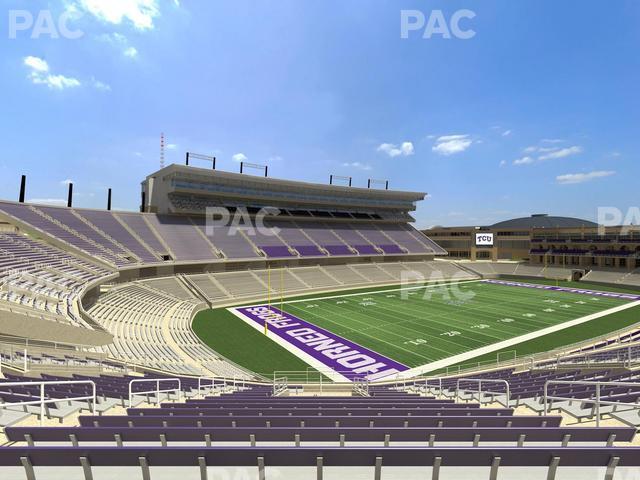 Seating view for Amon G. Carter Stadium Section 215