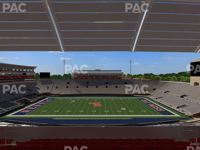 Seating view for Vaught Hemingway Stadium Section Rebel Club Oo