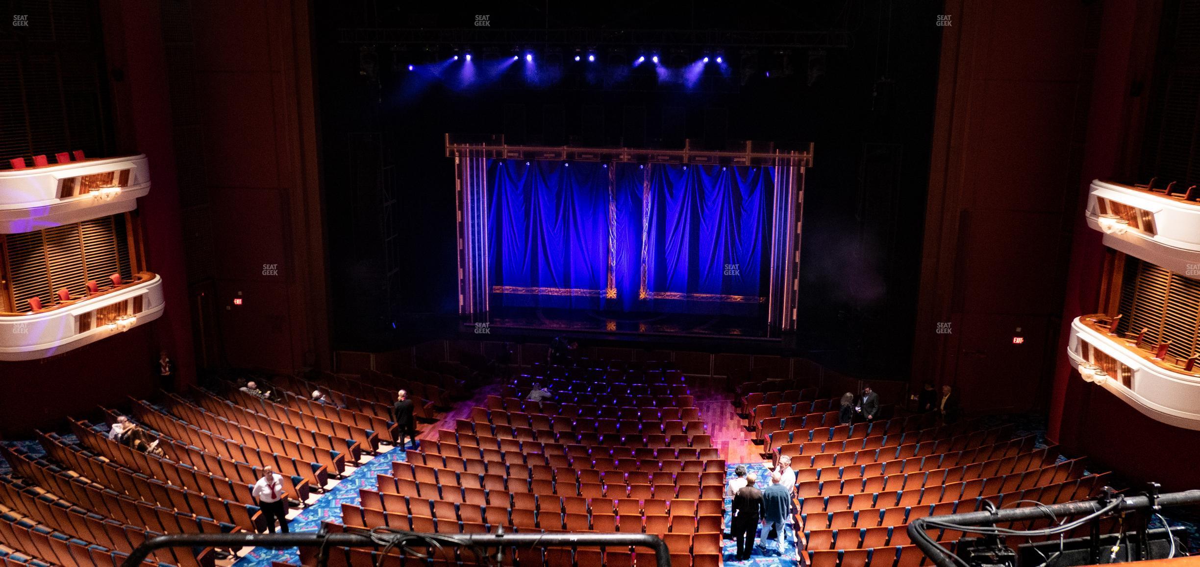 Seating view for Au-Rene Theater at the Broward Center Section Mezzanine Center