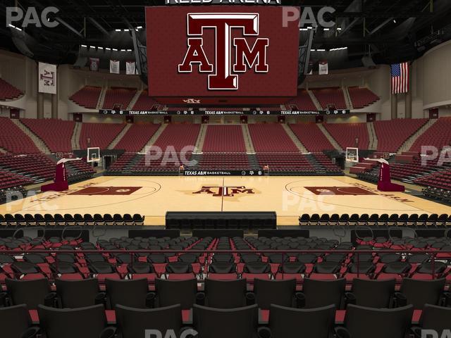 Seating view for Reed Arena Section 105