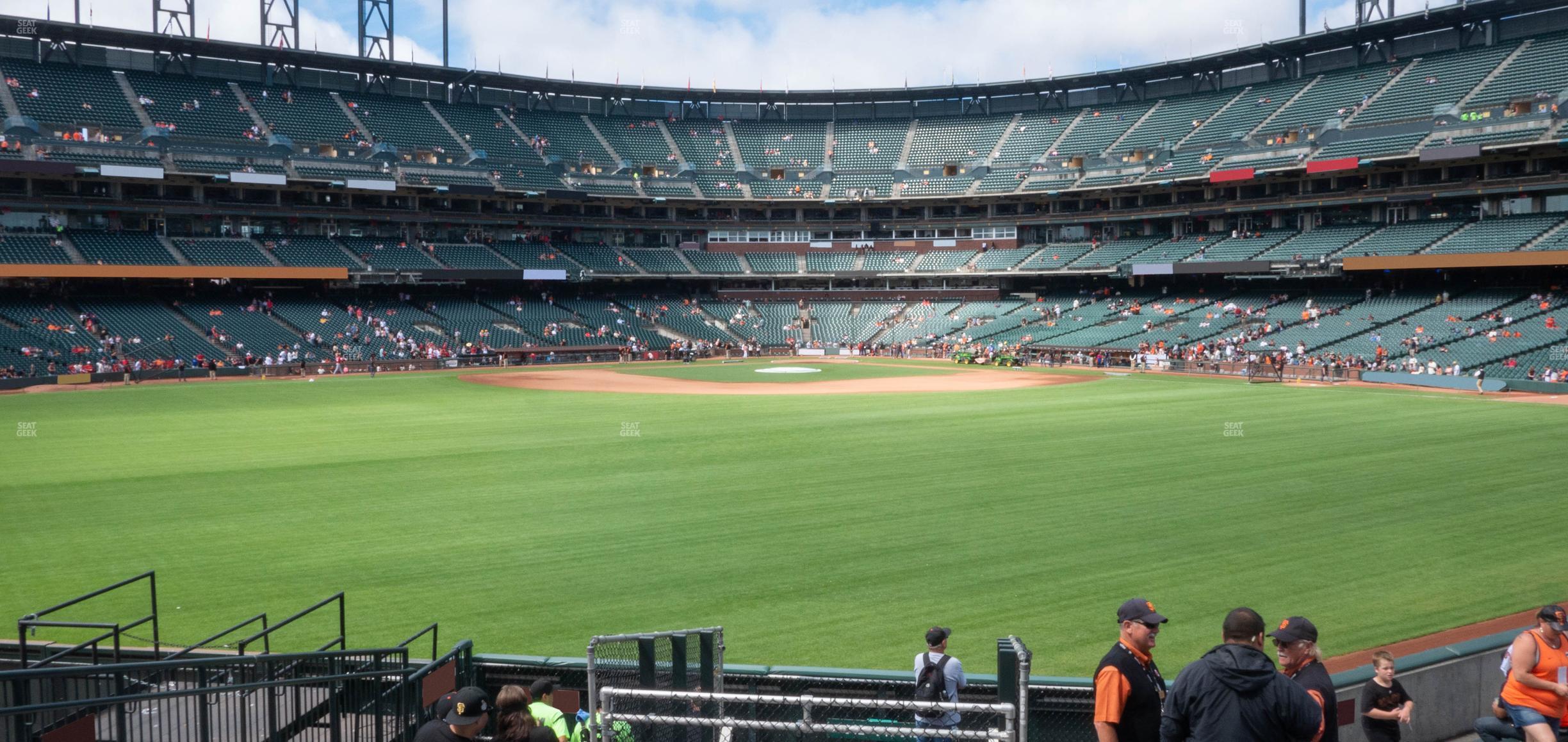 Seating view for Oracle Park Section Premium Bleachers 142