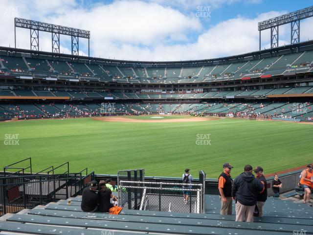 Seating view for Oracle Park Section Premium Bleachers 142