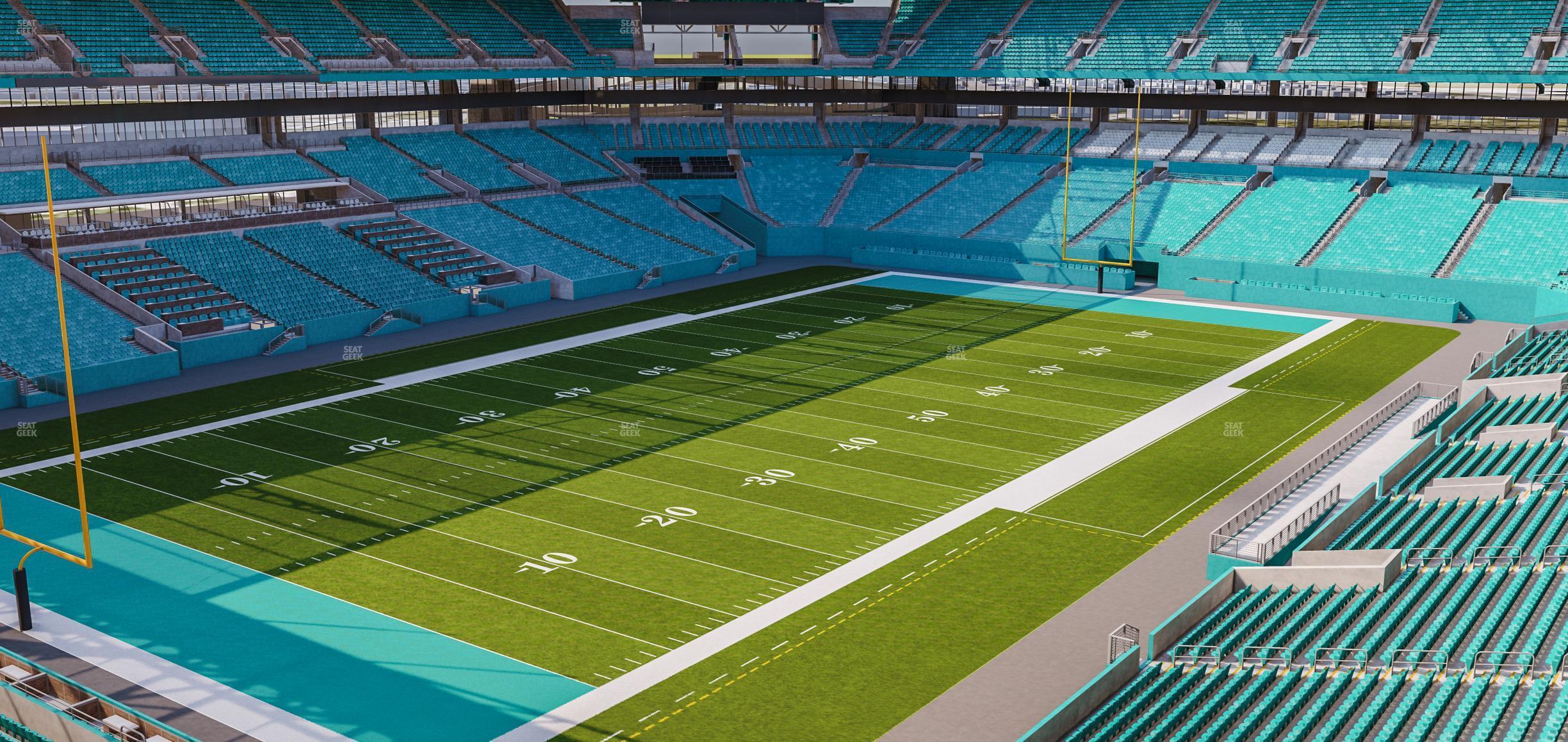 Seating view for Hard Rock Stadium Section 326 Corner Suite