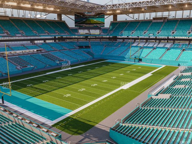 Seating view for Hard Rock Stadium Section 326 Corner Suite