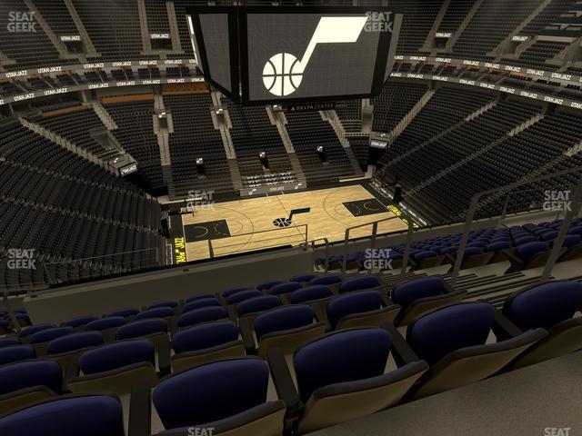 Seating view for Delta Center Section 134