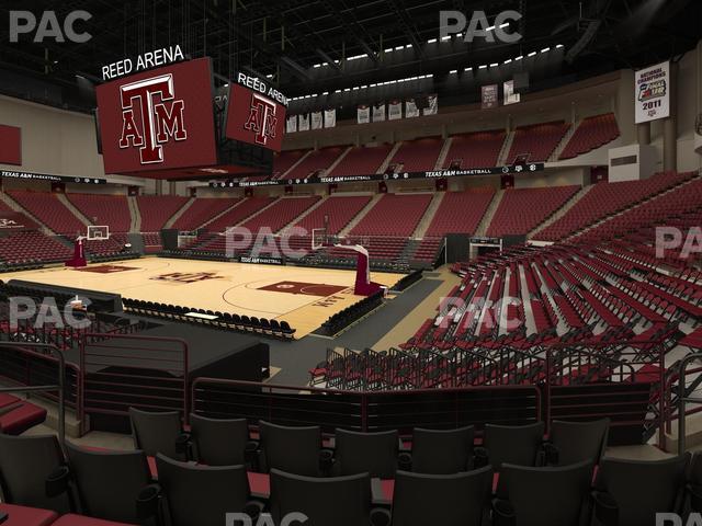 Seating view for Reed Arena Section 118