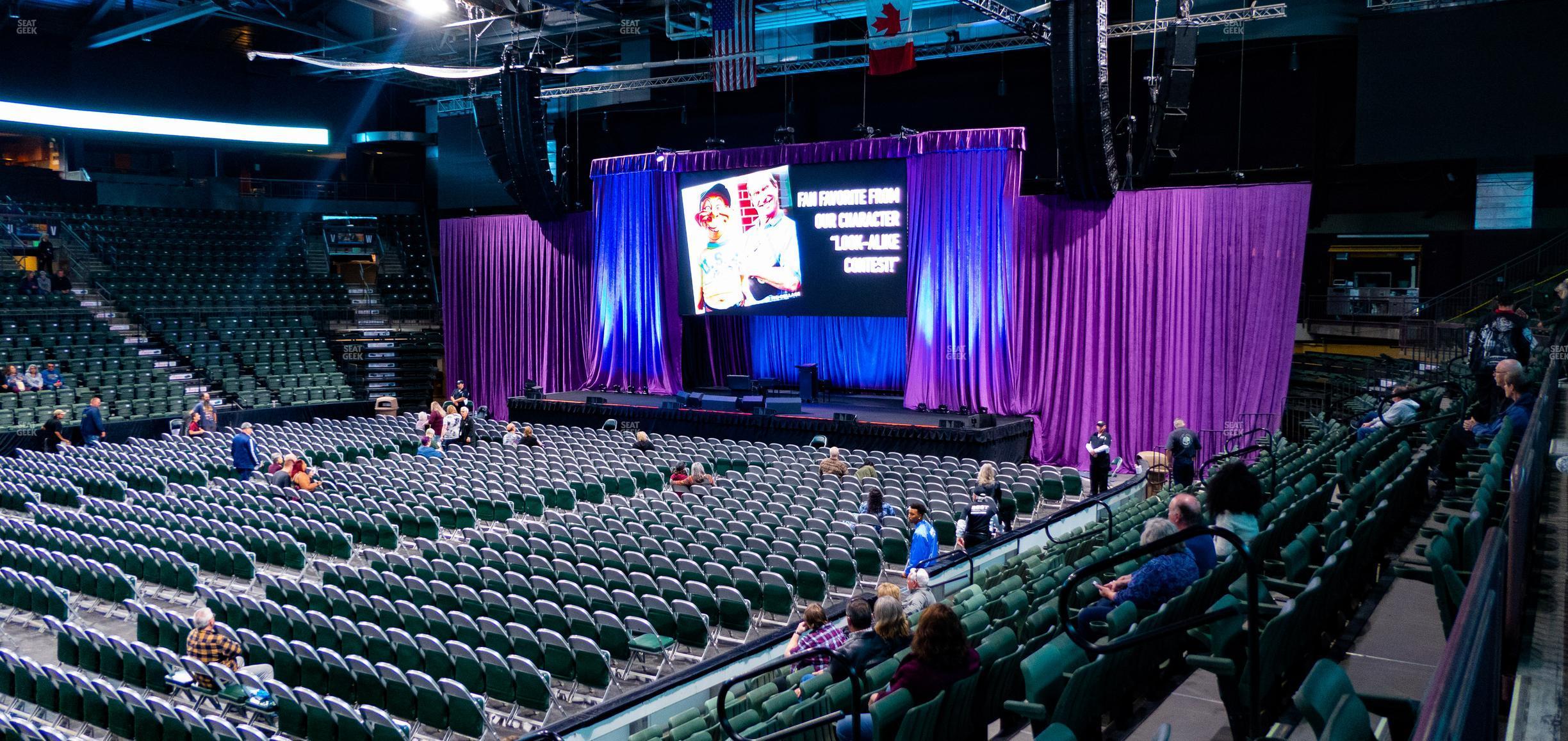 Seating view for Blue Arena at The Ranch Events Complex Section E