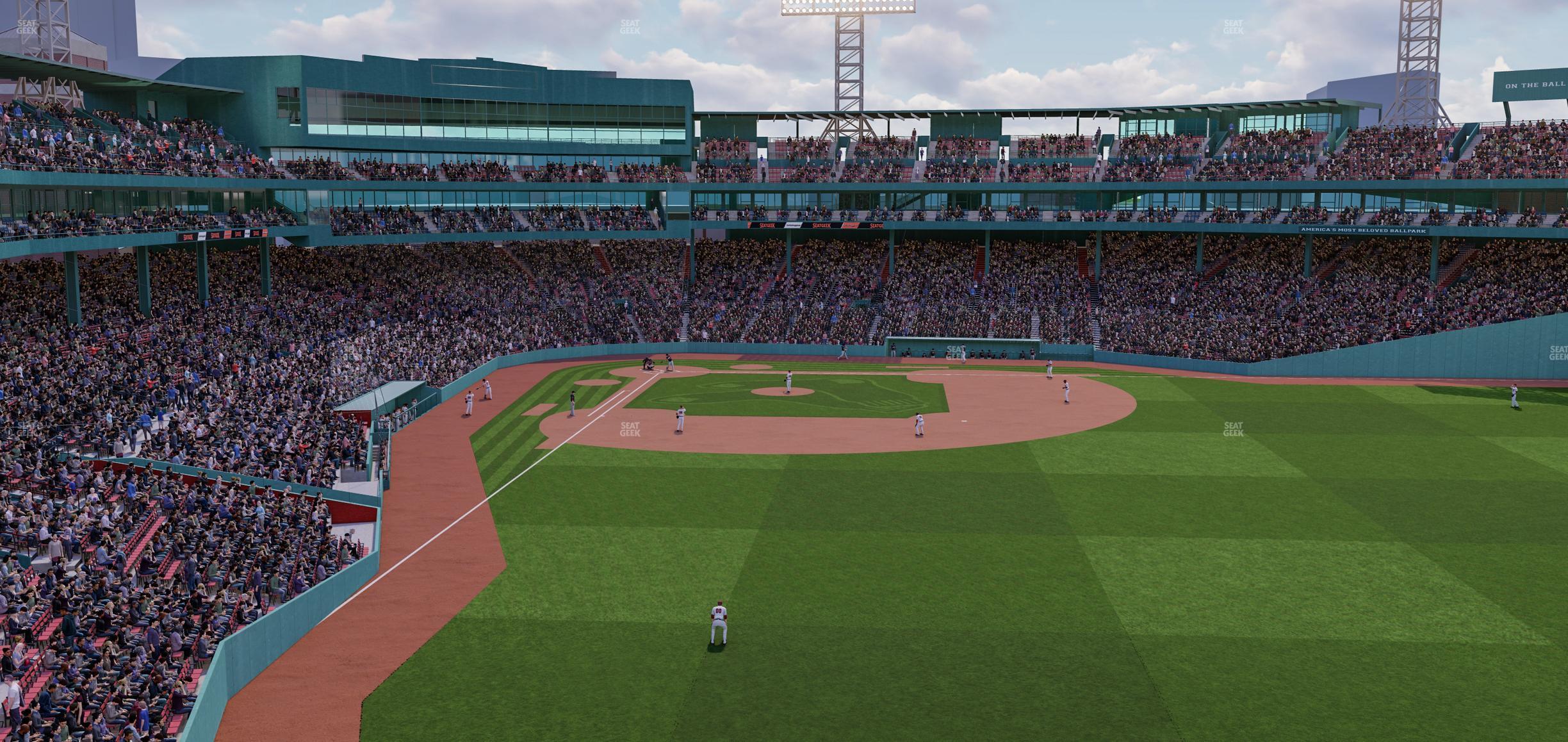 Seating view for Fenway Park Section Right Field Roof Deck Table 102