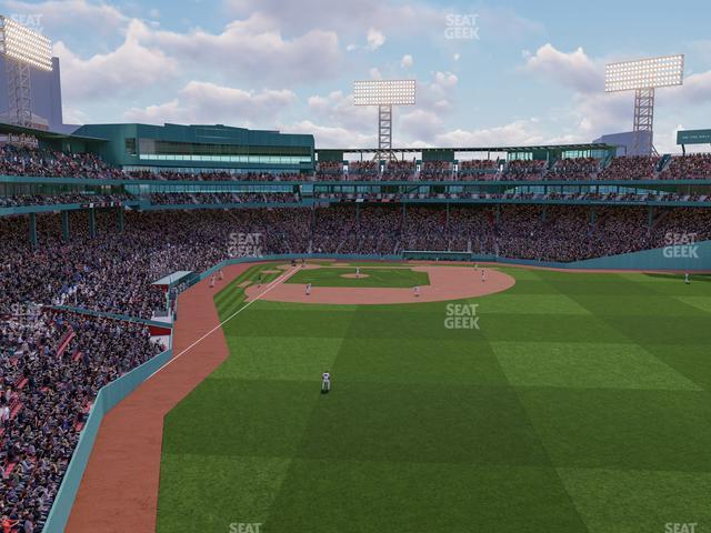 Seating view for Fenway Park Section Right Field Roof Deck Table 102