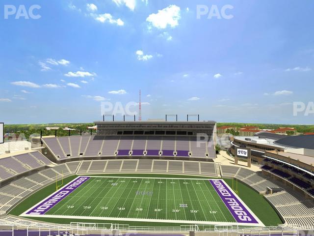 Seating view for Amon G. Carter Stadium Section 405